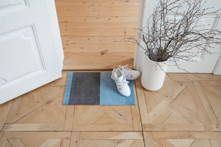 Stripes dörrmatta horisontell, Blue-steel grey, 40x60 cm tica copenhagen