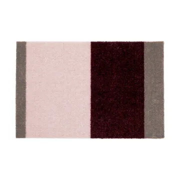 Stripes dörrmatta horisontell - Bordeaux-rose-sand, 40x60 cm - tica copenhagen