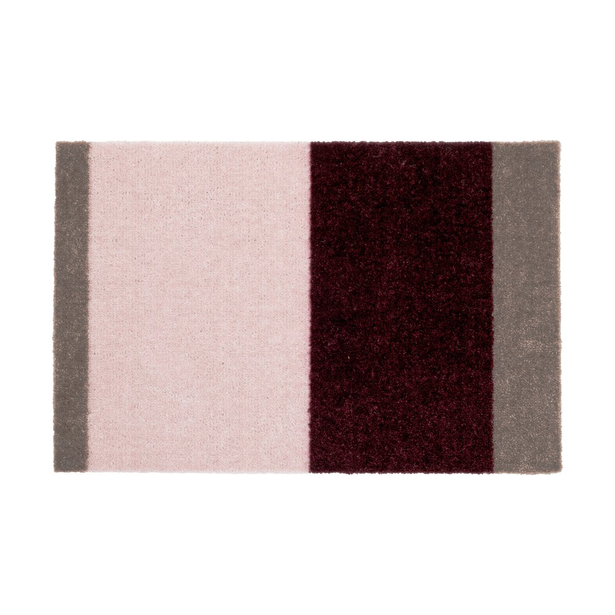 tica copenhagen Stripes dörrmatta horisontell Bordeaux-rose-sand, 40x60 cm