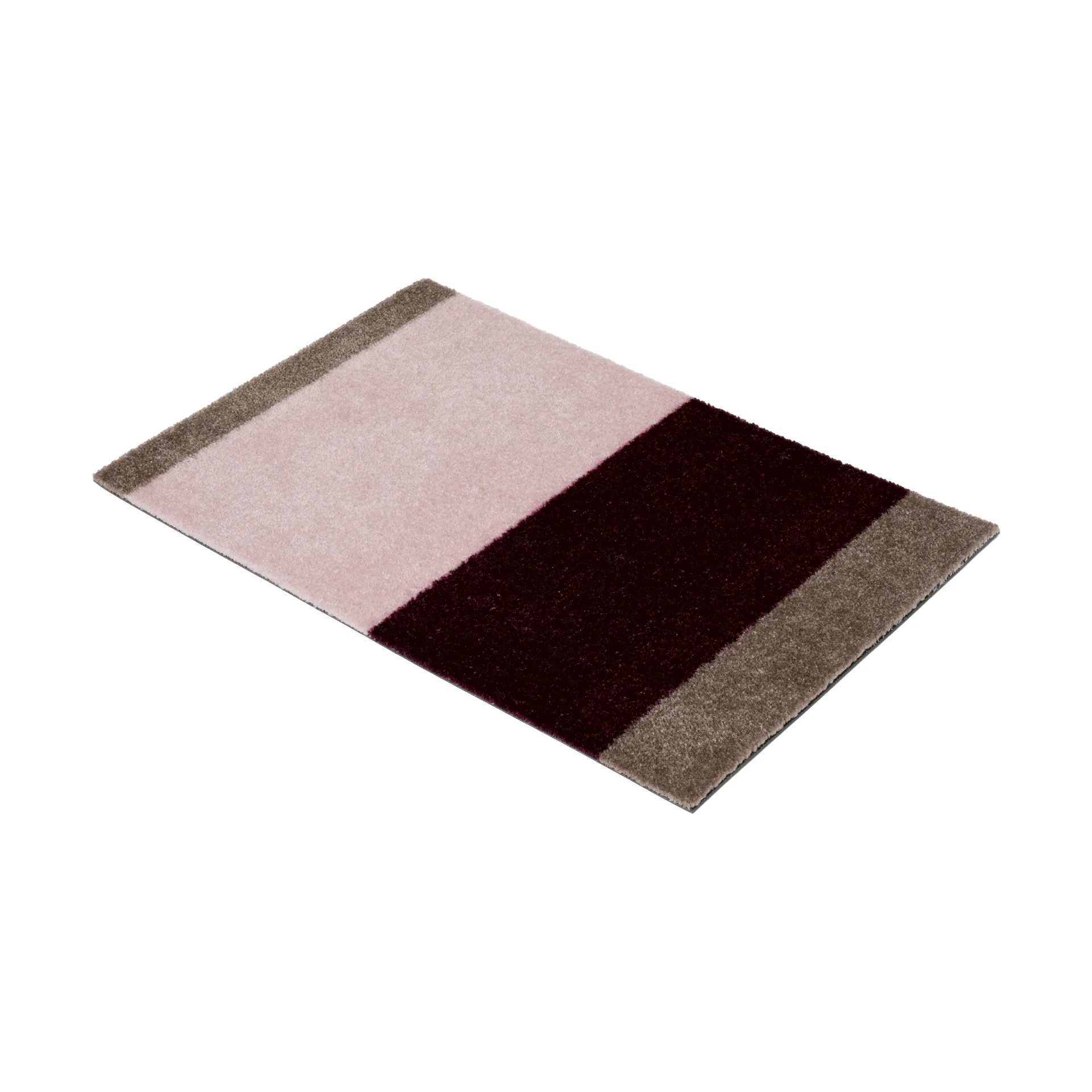 Stripes dörrmatta horisontell, Bordeaux-rose-sand, 40x60 cm tica copenhagen