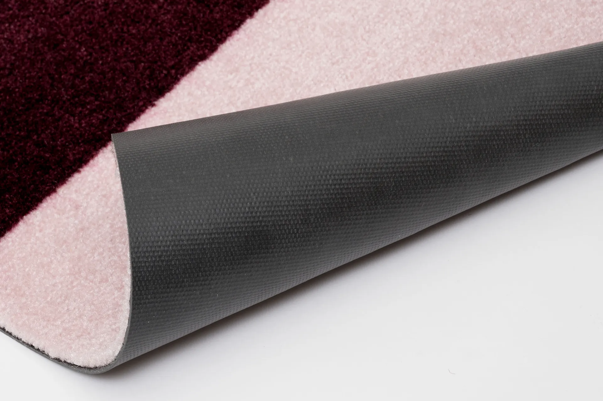 Stripes dörrmatta horisontell, Bordeaux-rose-sand, 40x60 cm tica copenhagen