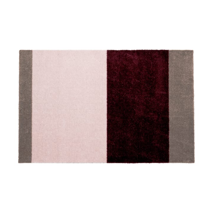 Stripes dörrmatta horisontell - Bordeaux-rose-sand, 60x90 cm - Tica copenhagen