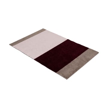 Stripes dörrmatta horisontell - Bordeaux-rose-sand, 60x90 cm - tica copenhagen
