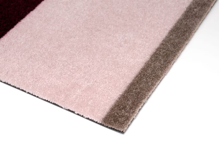 Stripes dörrmatta horisontell, Bordeaux-rose-sand, 60x90 cm tica copenhagen