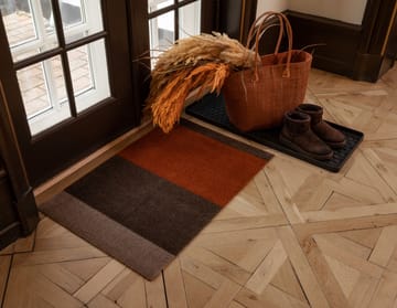 Stripes dörrmatta horisontell - Brown-terrakotta, 60x90 cm - tica copenhagen