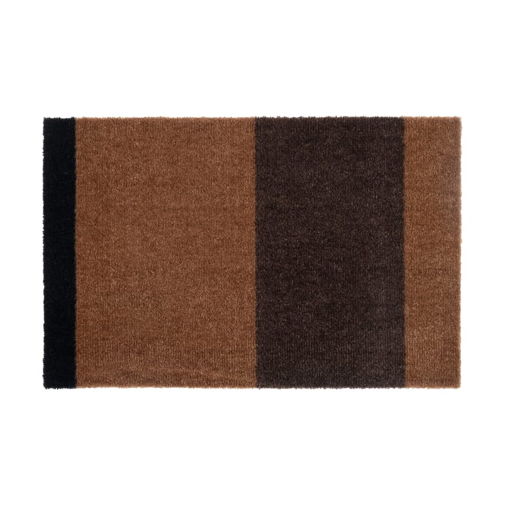 Stripes dörrmatta horisontell - Cognac-dark brown-black, 40x60 cm - Tica copenhagen