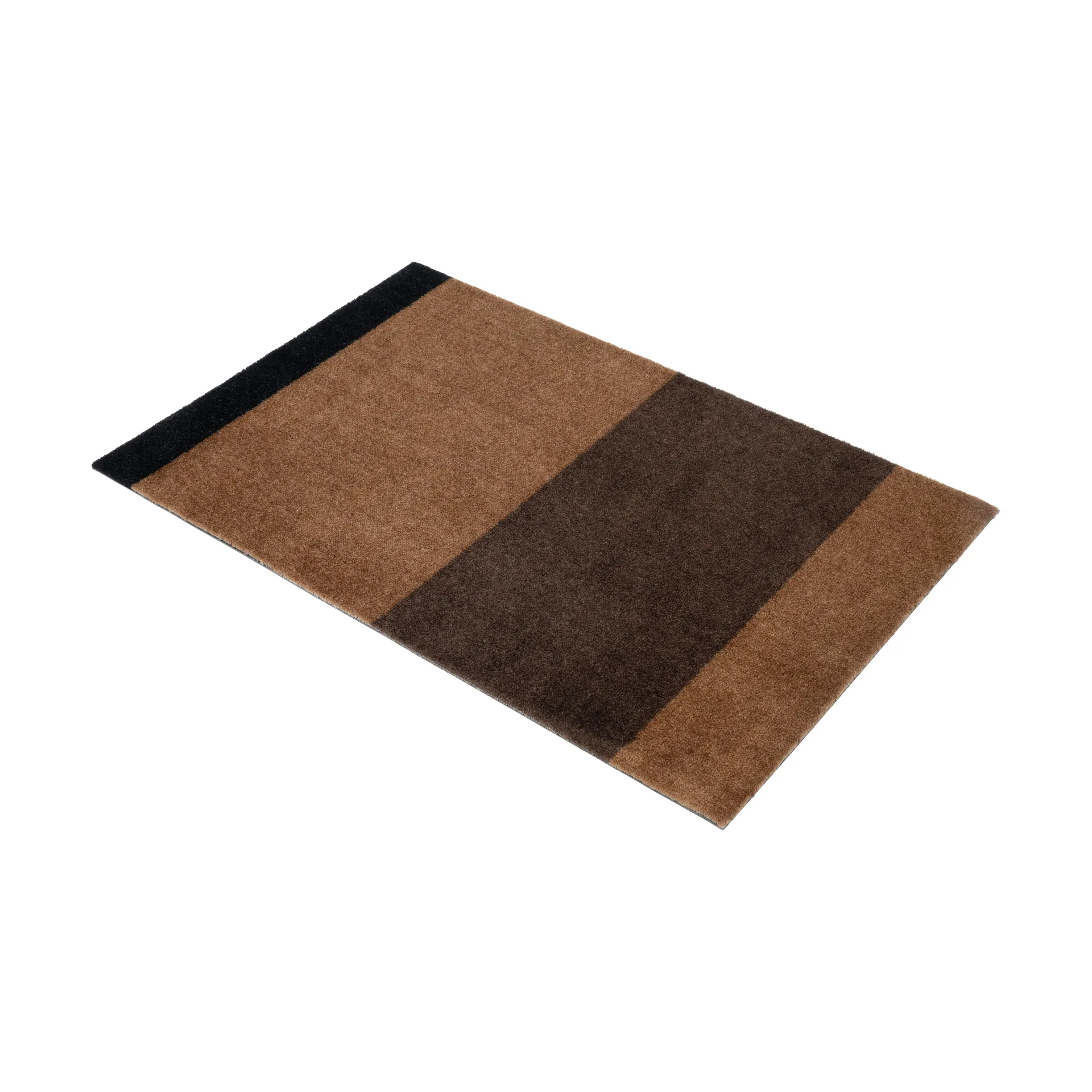 Stripes dörrmatta horisontell, Cognac-dark brown-black, 60x90 cm tica copenhagen