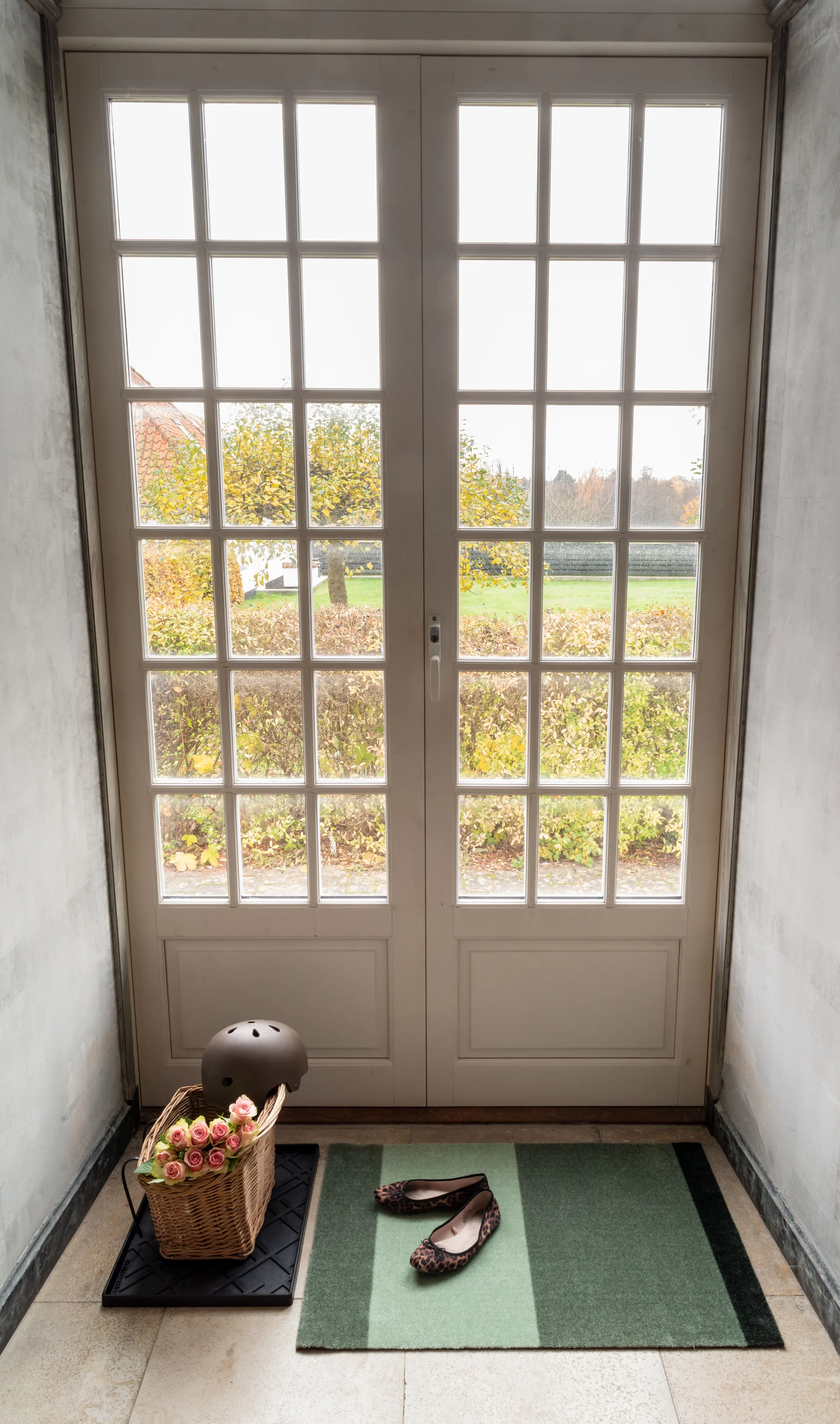 Stripes dörrmatta horisontell, Green, 60x90 cm tica copenhagen