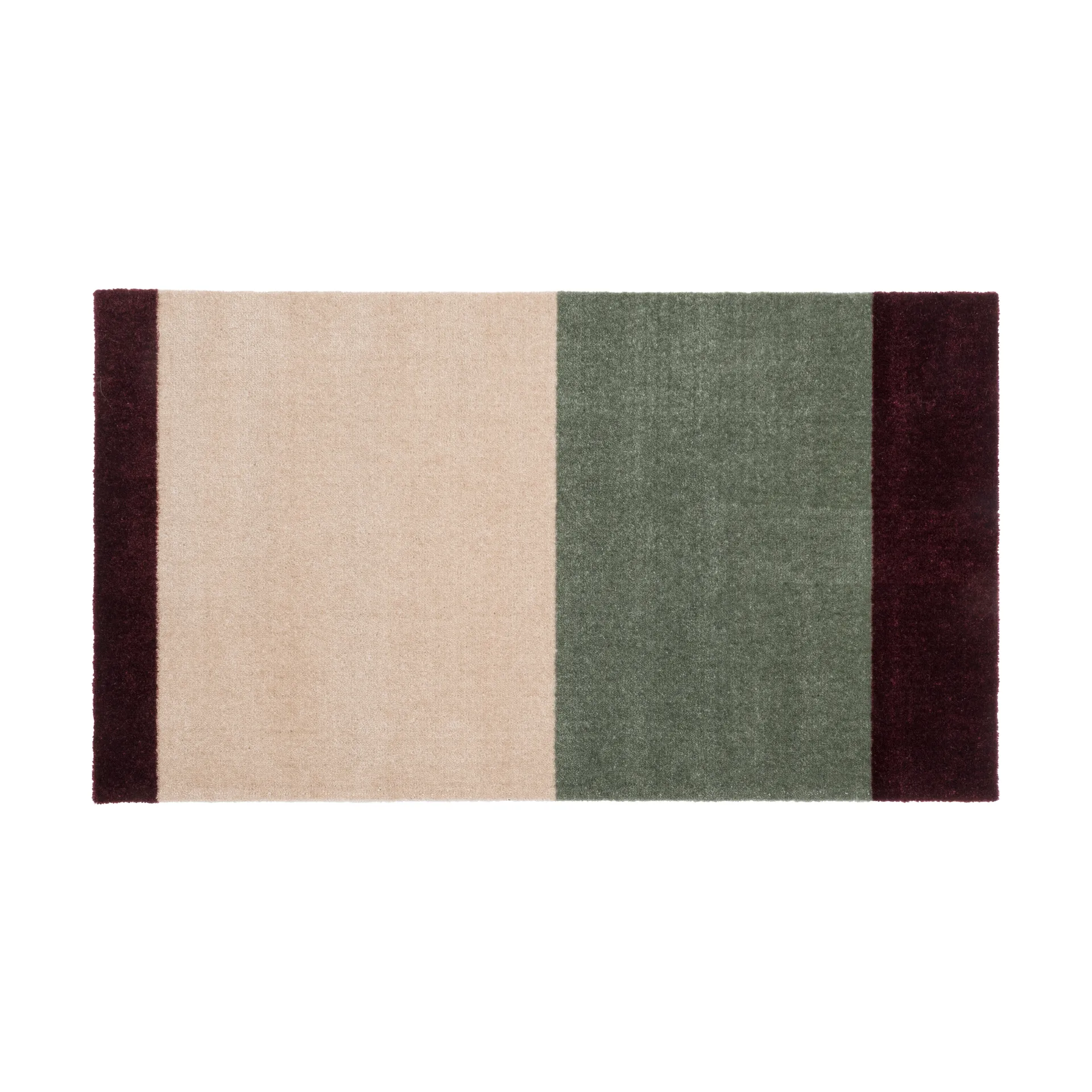 Stripes dörrmatta horisontell, Green-ivory-bordeaux, 60x90 cm tica copenhagen