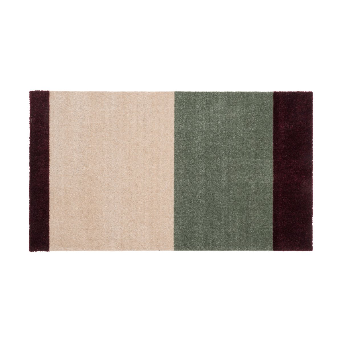 tica copenhagen Stripes dörrmatta horisontell Green-ivory-bordeaux, 60x90 cm