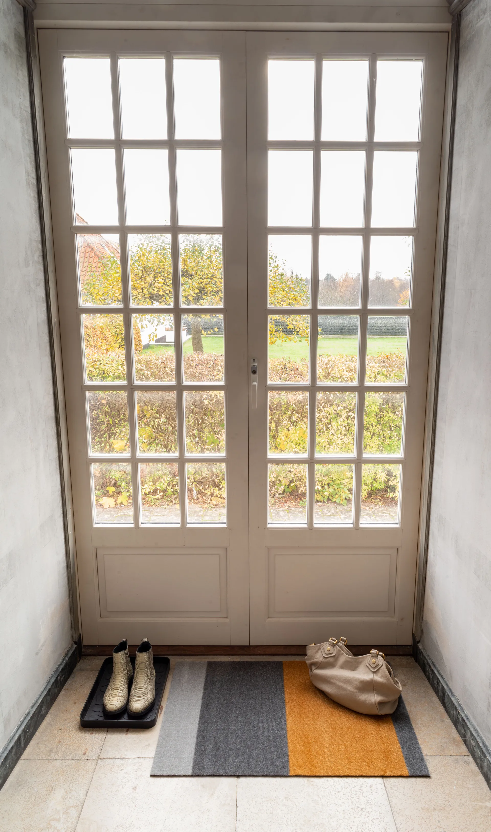 Stripes dörrmatta horisontell, Grey-grey-dijon, 60x90 cm tica copenhagen