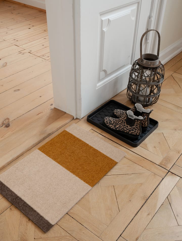Stripes dörrmatta horisontell, Ivory-dijon-brown, 40x60 cm tica copenhagen