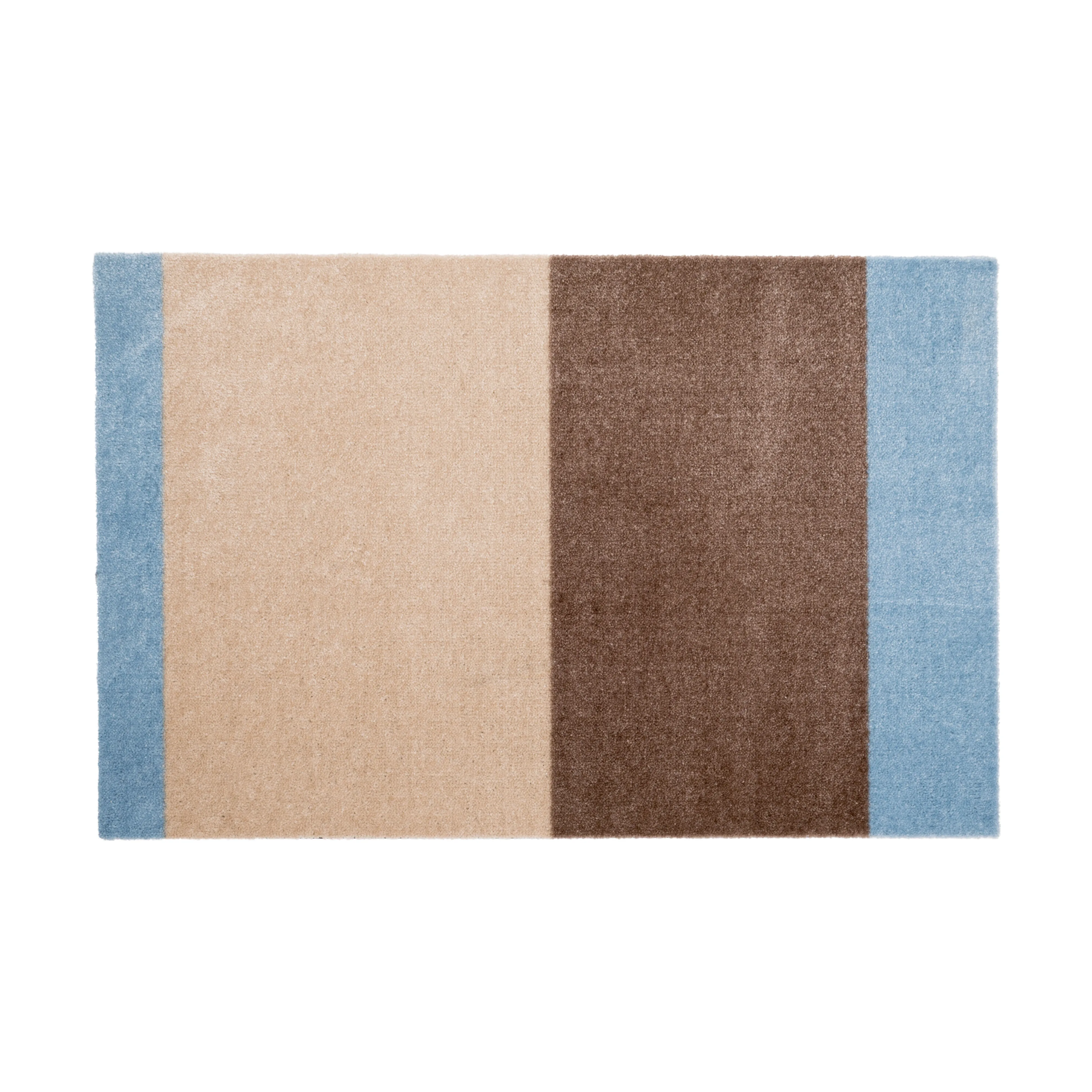 Stripes dörrmatta horisontell, Ivory-sand-blue, 60x90 cm