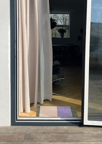 Stripes dörrmatta horisontell - Lilac-ivory-green, 40x60 cm - tica copenhagen