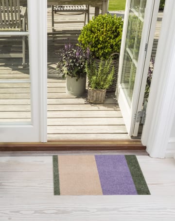 Stripes dörrmatta horisontell - Lilac-ivory-green, 40x60 cm - tica copenhagen
