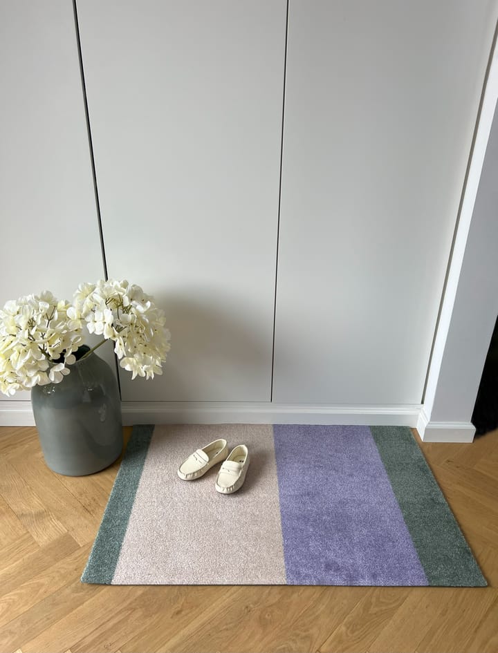 Stripes dörrmatta horisontell, Lilac-ivory-green, 60x90 cm tica copenhagen