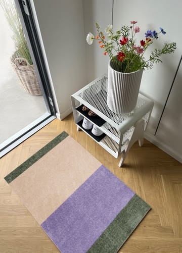 Stripes dörrmatta horisontell - Lilac-ivory-green, 60x90 cm - tica copenhagen