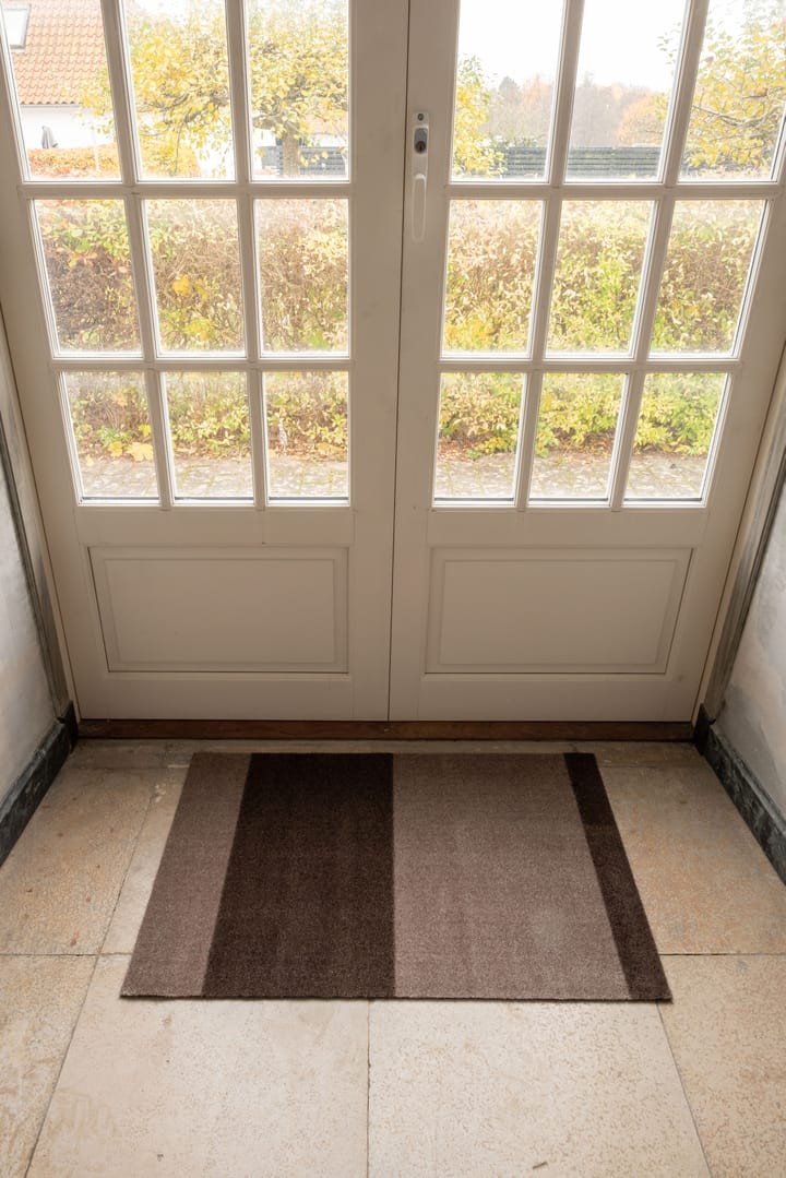 Stripes dörrmatta horisontell, Sand-brown, 60x90 cm tica copenhagen
