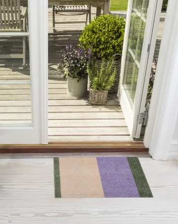 Stripes dörrmatta - Lilac-ivory-green, 40x60 cm - tica copenhagen