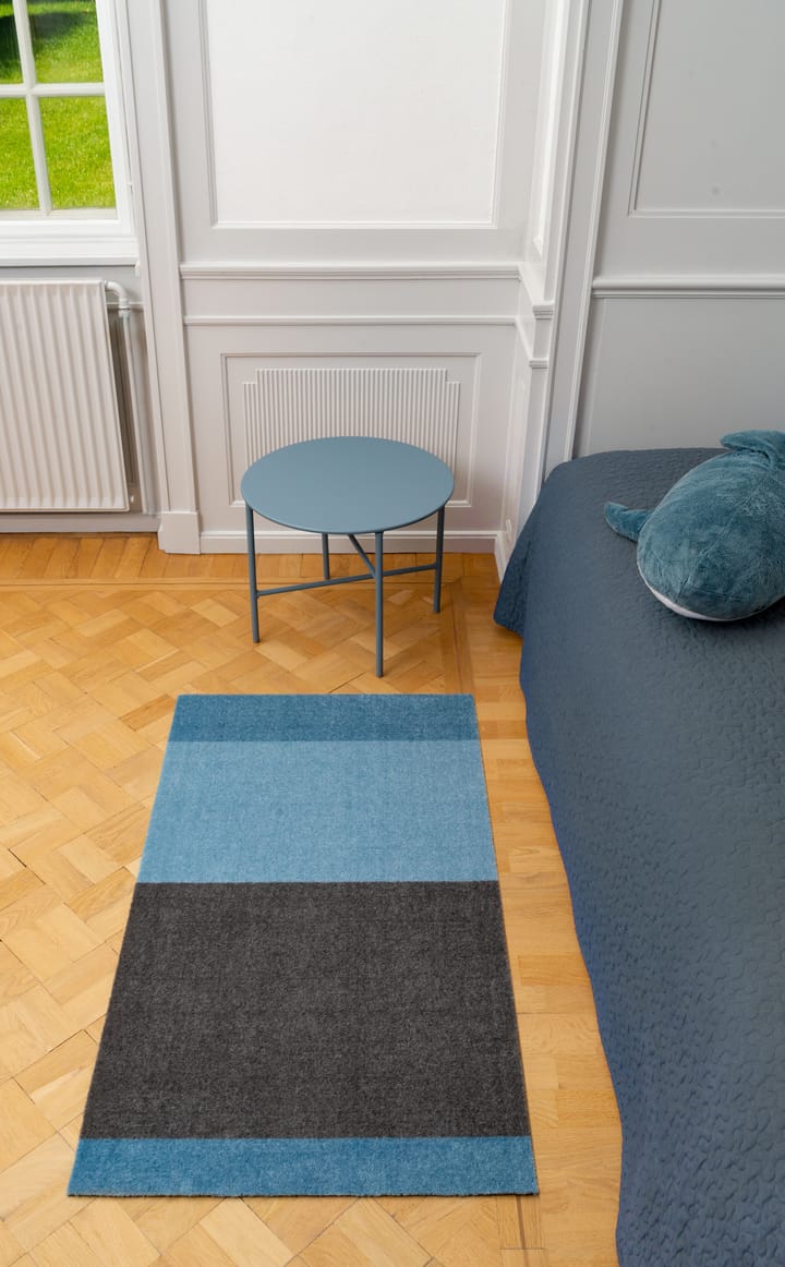 Stripes gångmatta horisontell, Blue-steel grey, 67x120 cm tica copenhagen