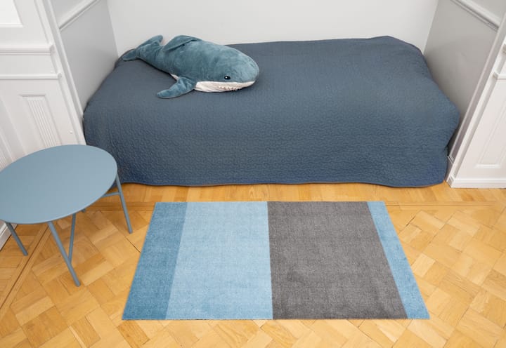 Stripes gångmatta horisontell, Blue-steel grey, 67x120 cm tica copenhagen