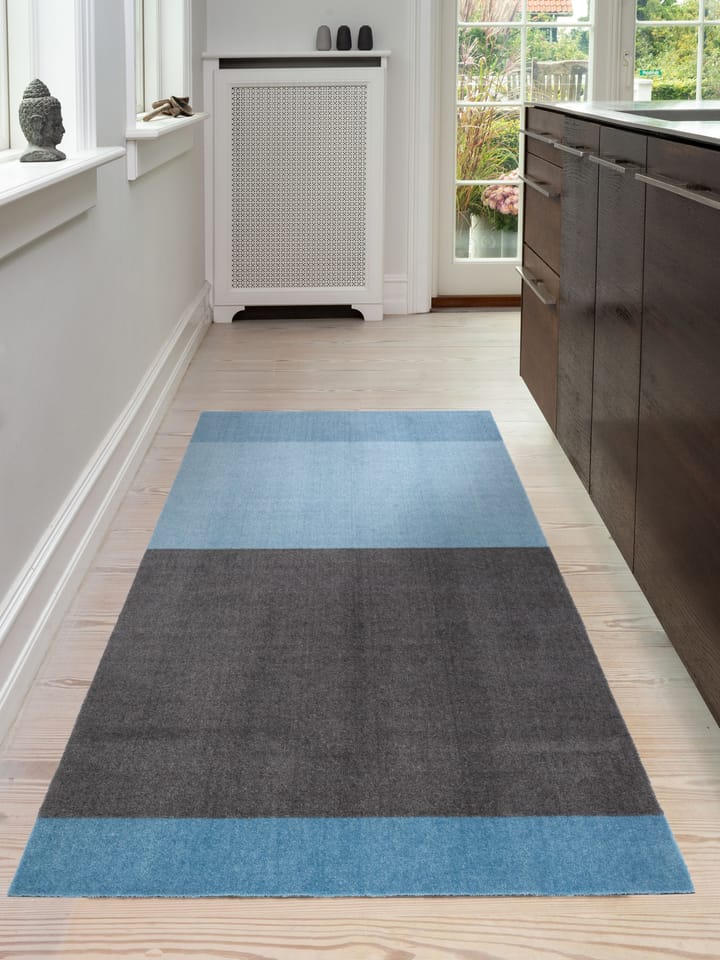 Stripes gångmatta horisontell, Blue-steel grey, 90x200 cm tica copenhagen
