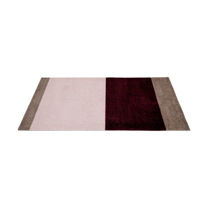 Stripes gångmatta horisontell, Bordeaux-rose-sand, 67x120 cm tica copenhagen