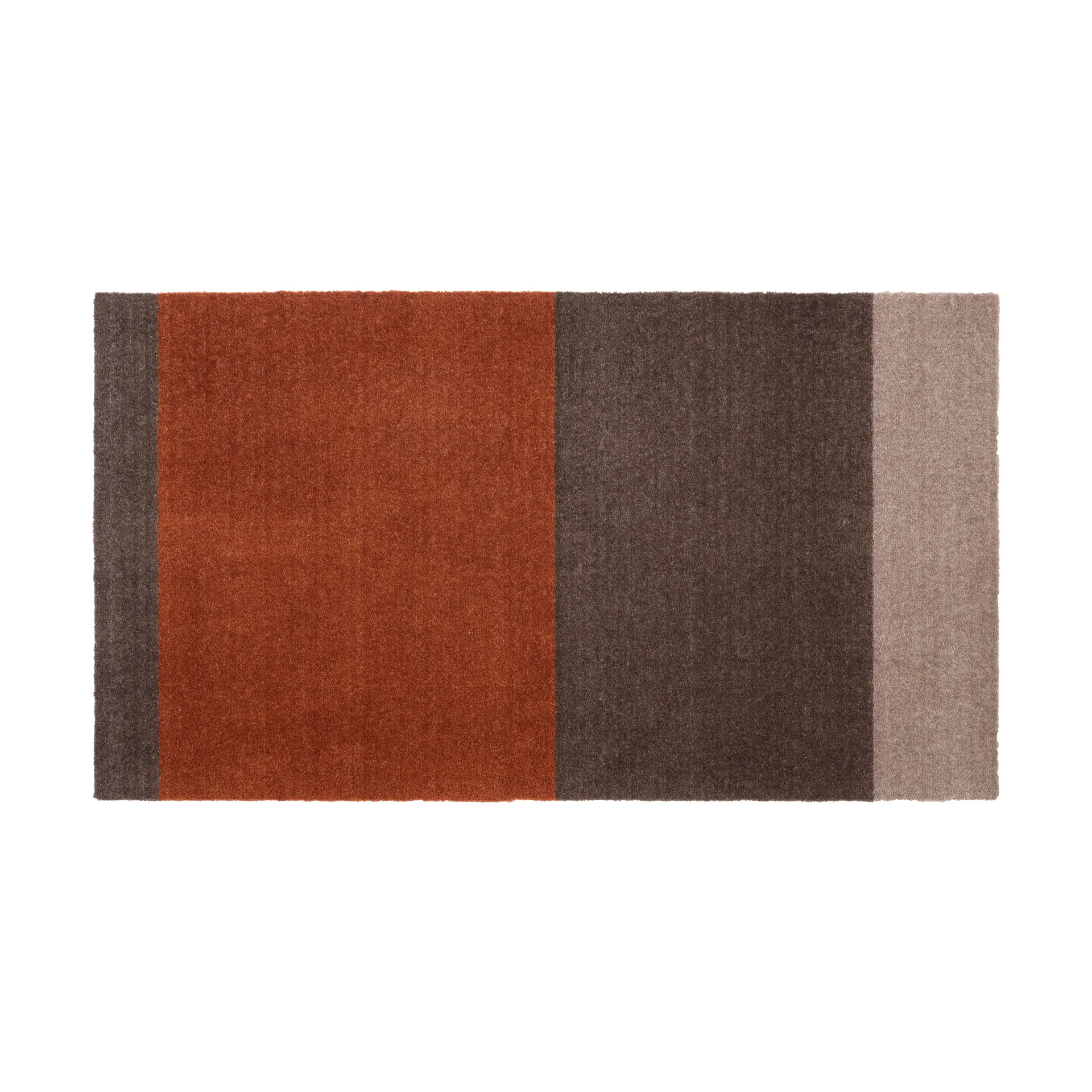 Stripes gångmatta horisontell, Brown-terrakotta 67x120 cm tica copenhagen