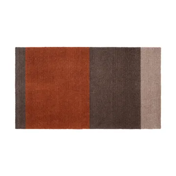 Stripes gångmatta horisontell - Brown-terrakotta 67x120 cm - tica copenhagen