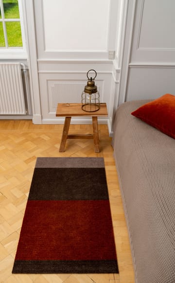 Stripes gångmatta horisontell - Brown-terrakotta 67x120 cm - tica copenhagen