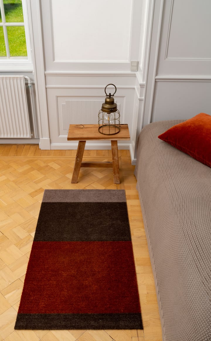 Stripes gångmatta horisontell, Brown-terrakotta 67x120 cm tica copenhagen