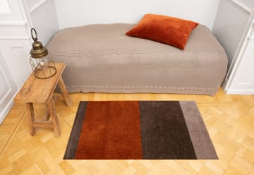 Stripes gångmatta horisontell - Brown-terrakotta 67x120 cm - tica copenhagen