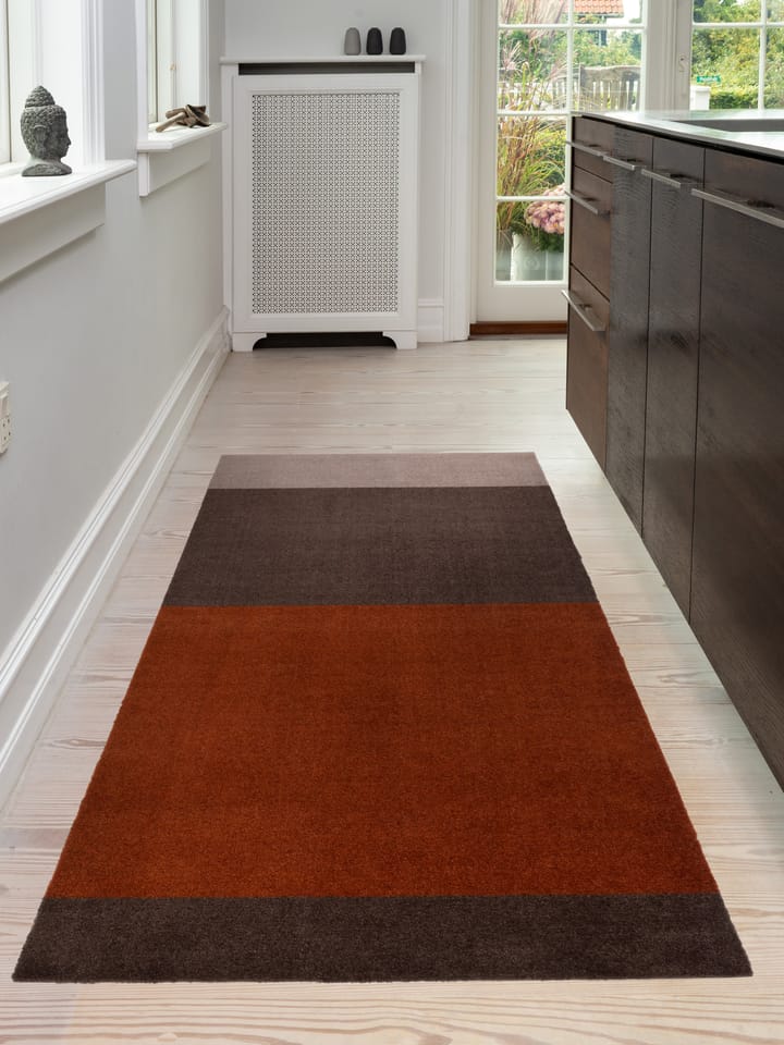 Stripes gångmatta horisontell, Brown-terrakotta 90x200 cm tica copenhagen