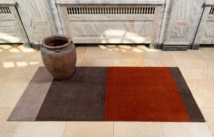 Stripes gångmatta horisontell, Brown-terrakotta 90x200 cm tica copenhagen