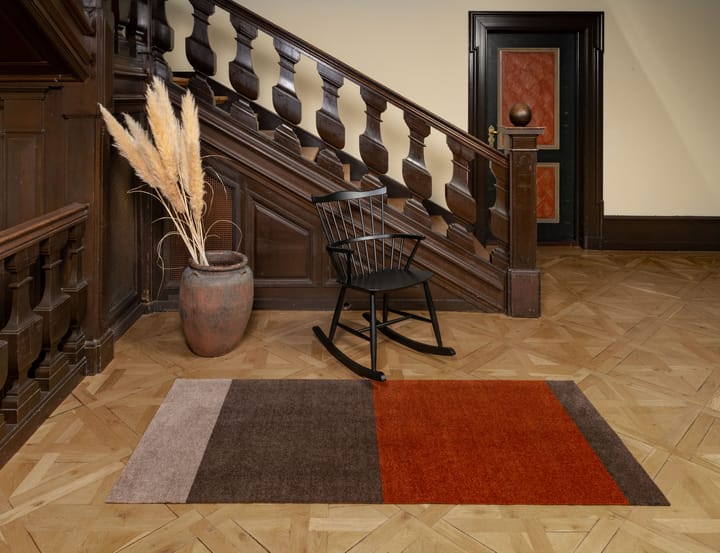 Stripes gångmatta horisontell, Brown-terrakotta 90x200 cm tica copenhagen