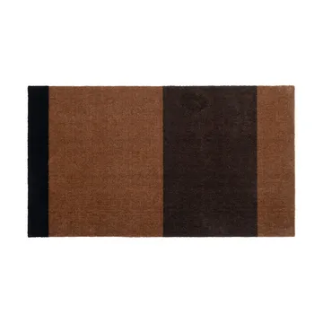 Stripes gångmatta horisontell - Cognac-dark brown-black, 67x120 cm - tica copenhagen