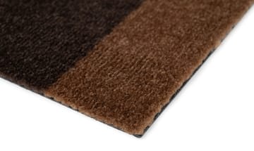 Stripes gångmatta horisontell - Cognac-dark brown-black, 67x120 cm - tica copenhagen