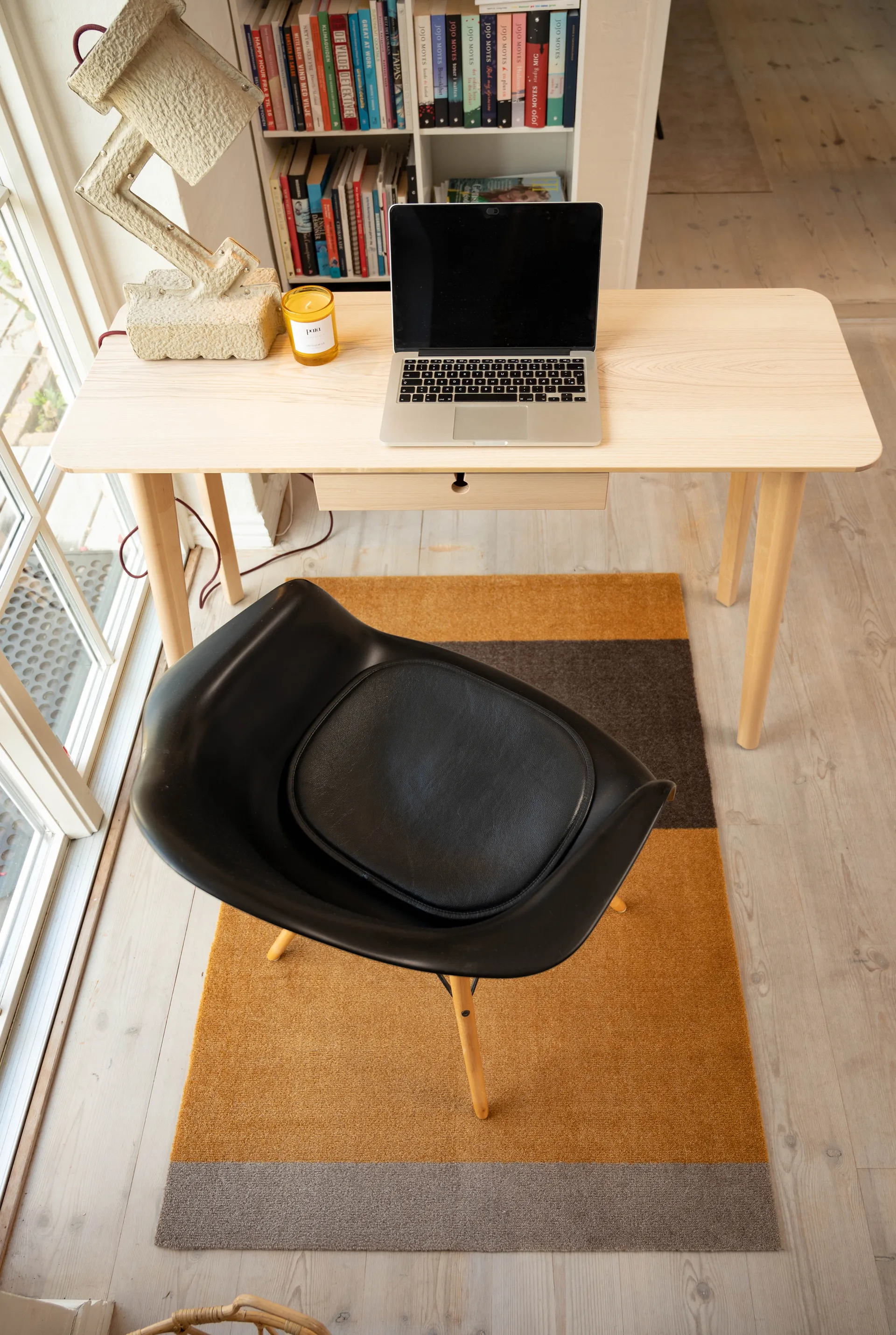 Stripes gångmatta horisontell, Dijon-brown-sand, 90x130 cm tica copenhagen