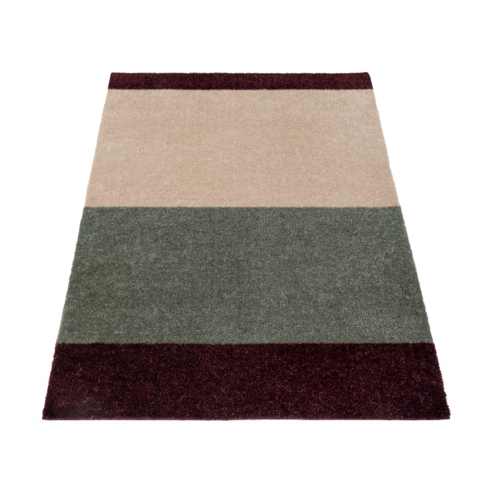 Stripes gångmatta horisontell - Green-ivory-bordeaux, 67x120 cm - Tica copenhagen