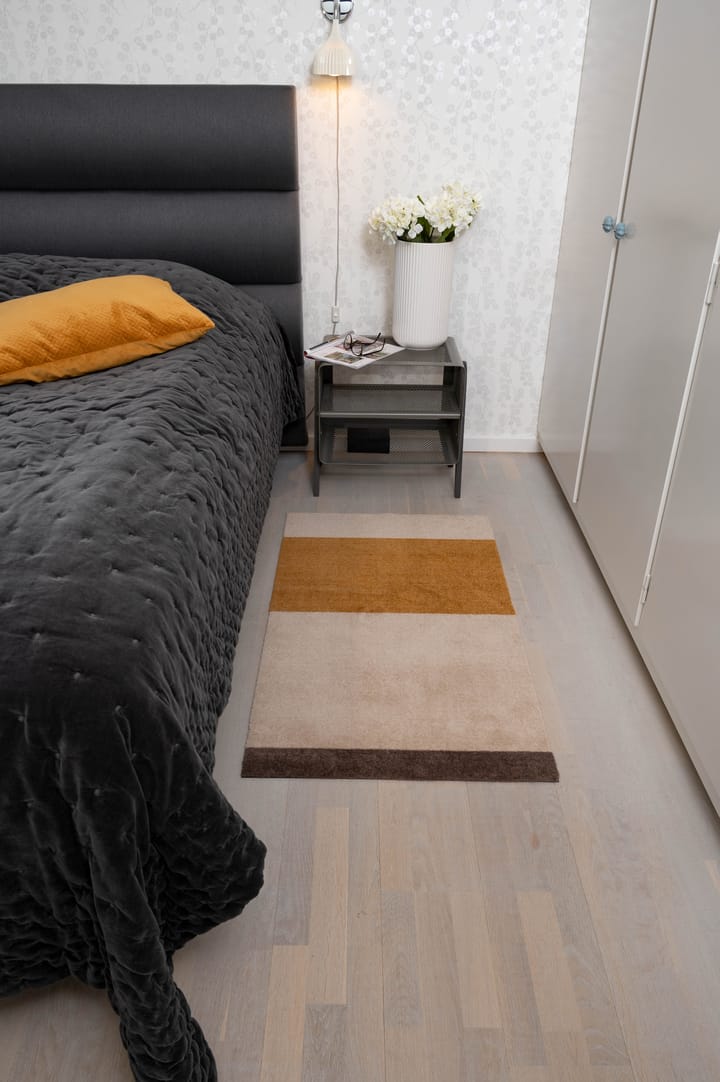 Stripes gångmatta horisontell, Ivory-dijon-brown, 67x120 cm tica copenhagen