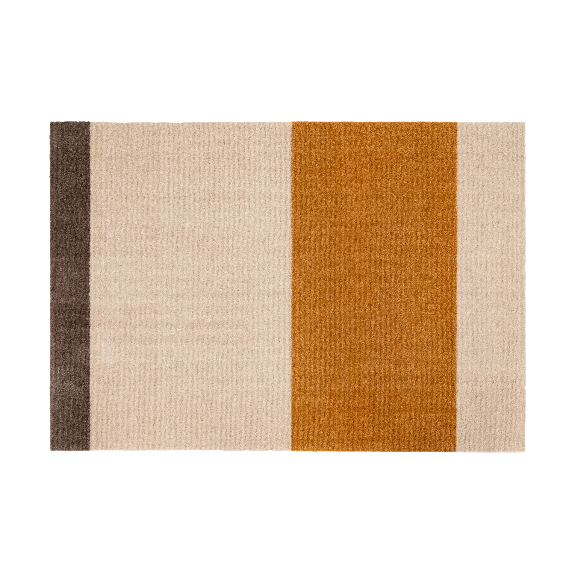 Stripes gångmatta horisontell, Ivory-dijon-brown, 90x130 cm tica copenhagen