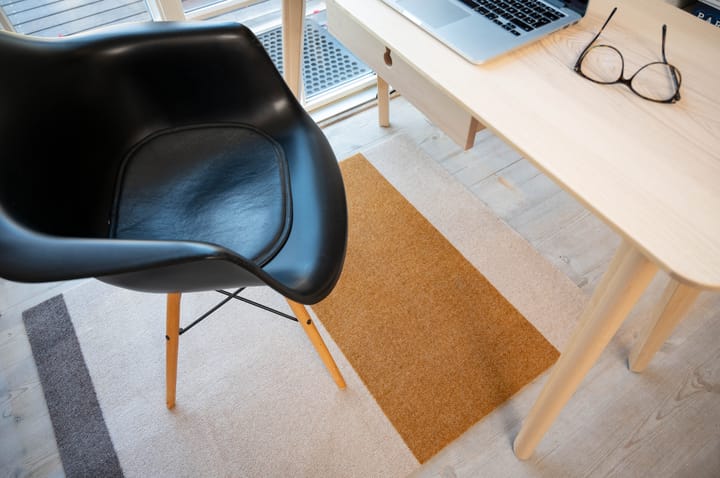 Stripes gångmatta horisontell, Ivory-dijon-brown, 90x130 cm tica copenhagen