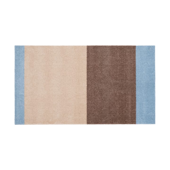 Stripes gångmatta horisontell, Ivory-sand-blue, 67x120 cm tica copenhagen