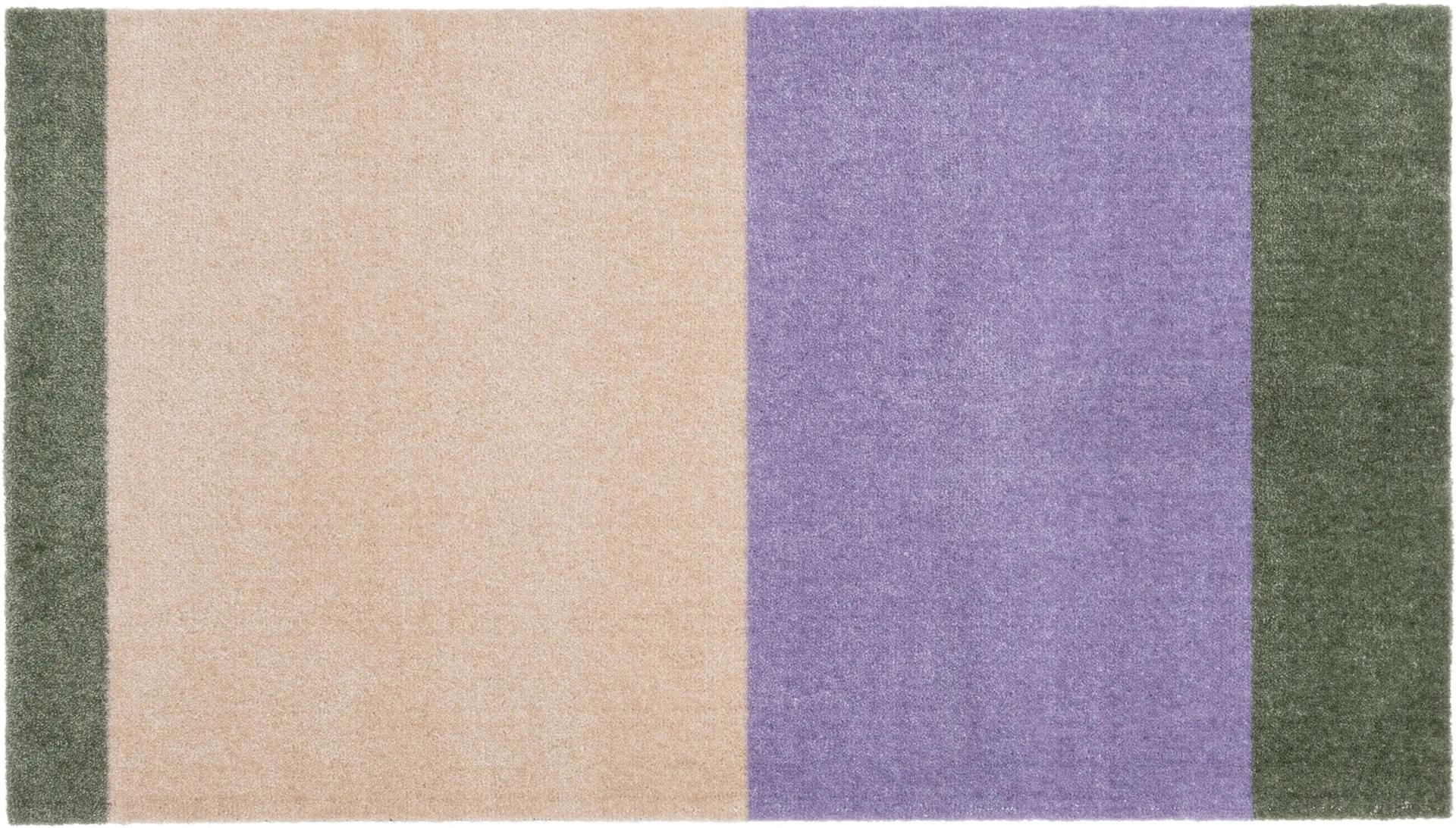 Stripes gångmatta horisontell, Lilac-ivory-green, 67x120 cm tica copenhagen