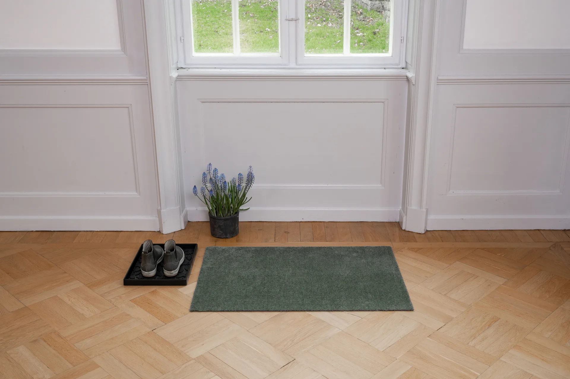 Unicolor dörrmatta, Dusty green, 60x90 cm tica copenhagen