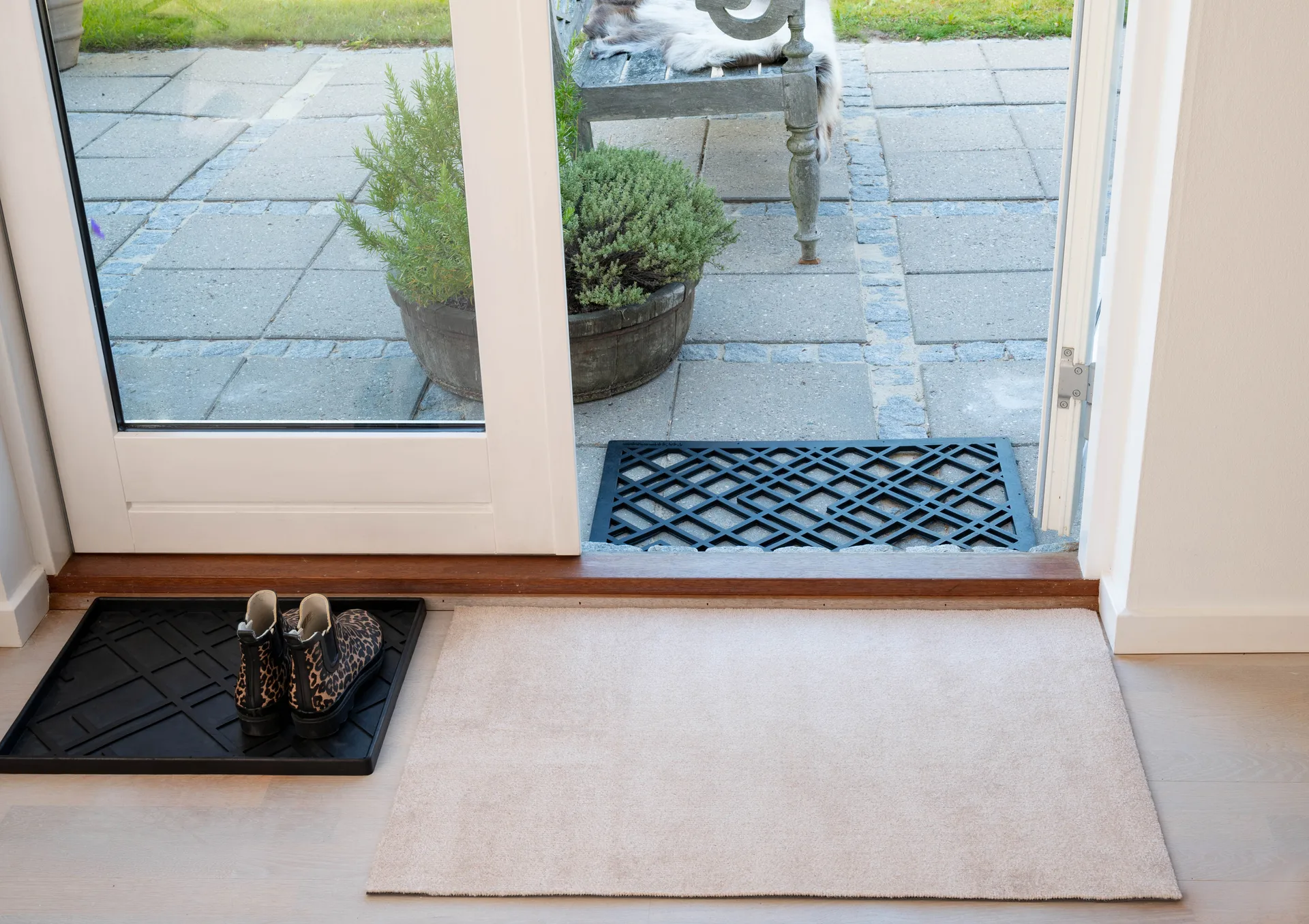 Unicolor dörrmatta, Ivory, 60x90 cm tica copenhagen