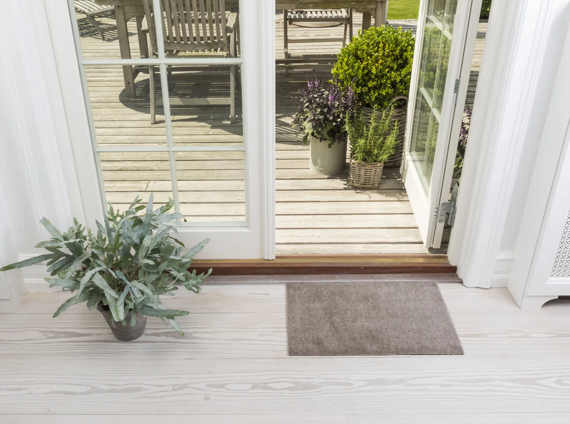 Unicolor dörrmatta, Sand, 40x60 cm tica copenhagen