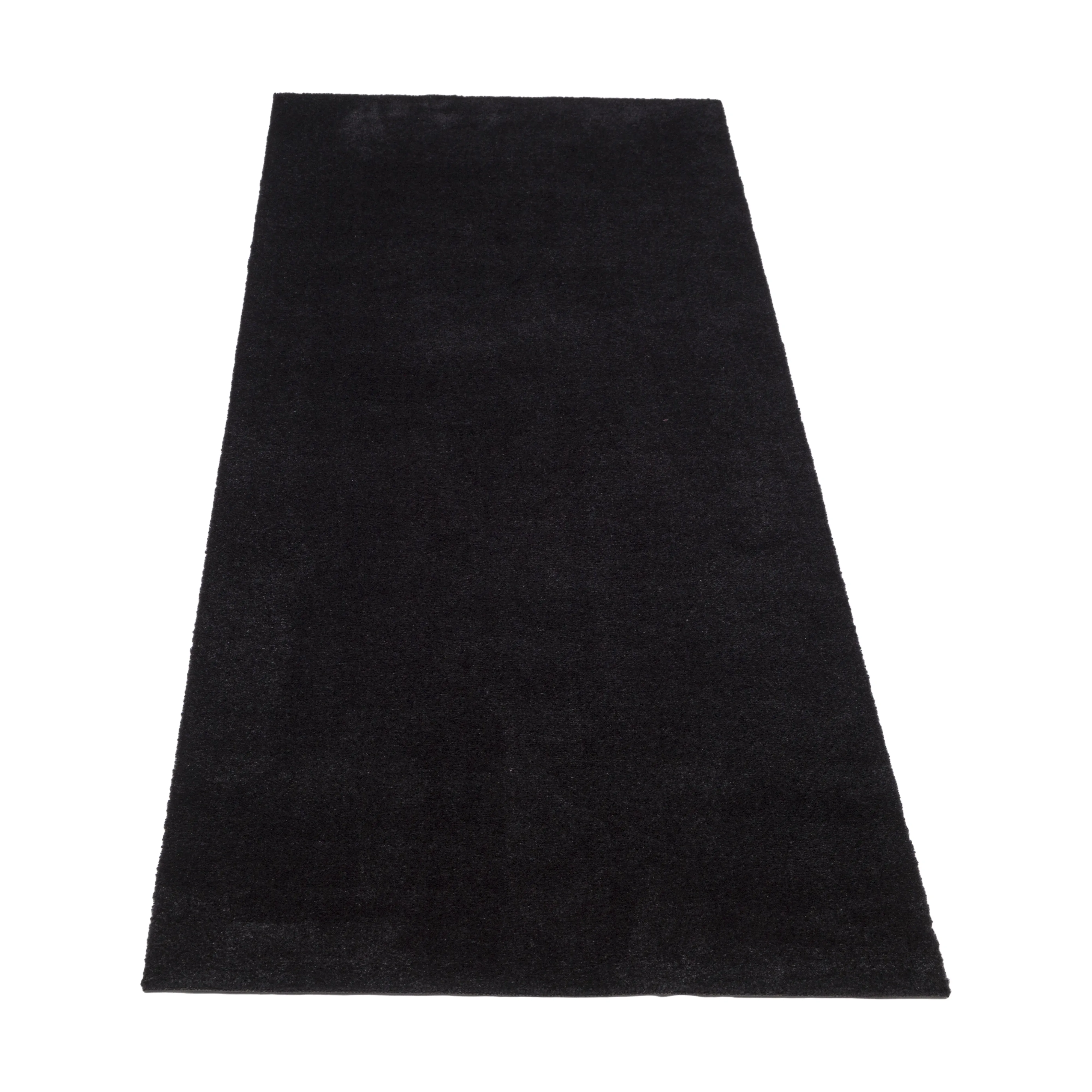 Unicolor gångmatta, Black, 90x200 cm