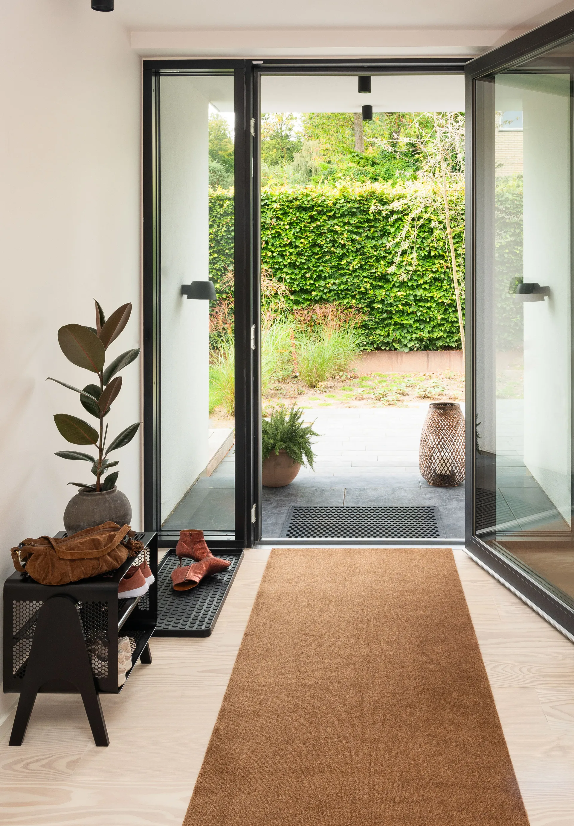 Unicolor gångmatta, Cognac, 100x300 cm tica copenhagen