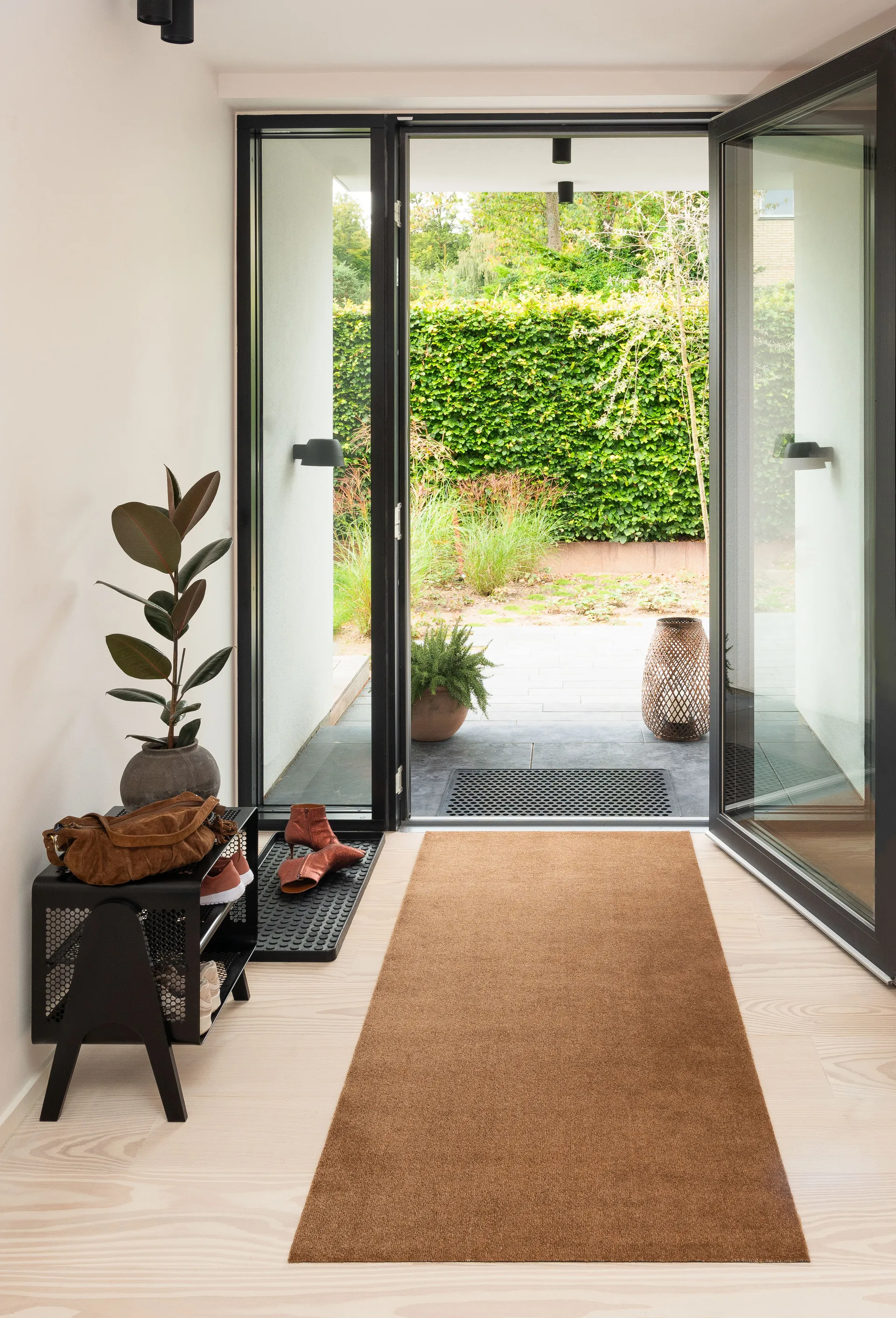 Unicolor gångmatta, Cognac, 90x200 cm tica copenhagen